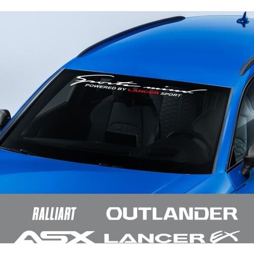 Car Rear Front Windshield Sticker Vinyl Film Decal for Mitsubishi ASX Lancer EX Outlander Ralliart Auto Waterproof Accessories