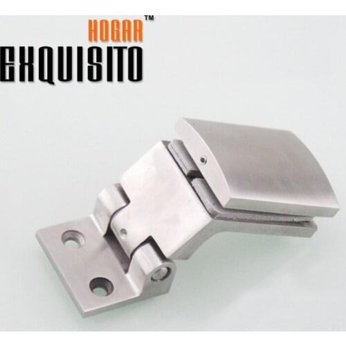 Solid 304 Stainless Steel Glass Door Bathroom Clip Shower Room Partition Free Hinge Glass Clip Glass Hinge
