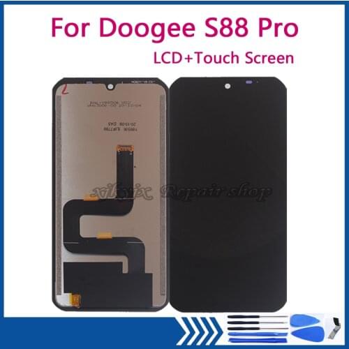 Original For Doogee S88 pro LCD Display Touch Screen Digitizer Assembly replacement For Doogee S88pro Screen Phone Parts Tool