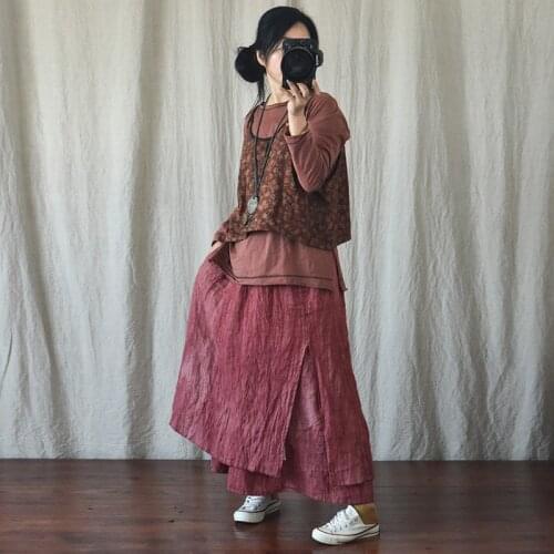 QATURALAN Womens Autumn Skirts