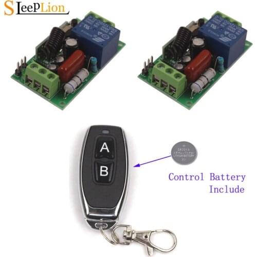 Sleeplion 110V Smart Remote Control Switch Relay 110V Transmitter Receiver Wireless Smart Switch 4 Module Toggle 315MHz/433MHz