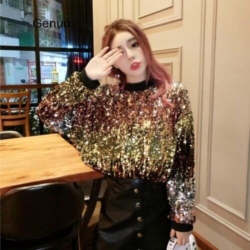 Sexy Floral Embroidered Beaded Tees Blingbling Sequined Short-sleeved O-Neck Perspective Gauze TOP Mesh Tops