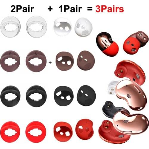 Silicone Case Cover Earpads Ear Tips for Samsung Galaxy Buds Live Earbuds Eartips 3Pairs