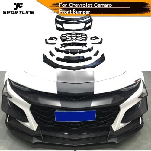 Carbon Fiber / FRP Front Bumper Lip For Chevrolet Camaro 2016 - 2019 Front Bumper Lip Spoiler Body Kits