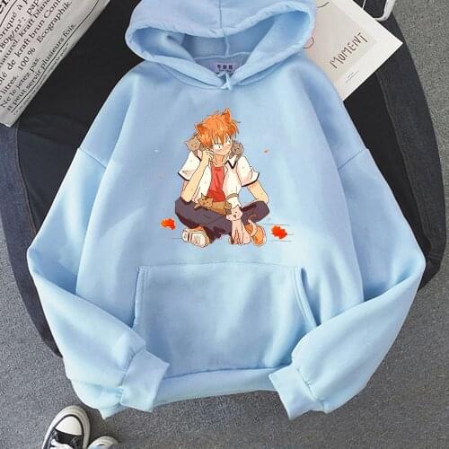 Harajuku Fruits Basket Anime Cartoon Hoodie Women Sweatshirt Print Trend Mens Clothes Hip-Hop kawaii Crewneck Hoody kpop clothes