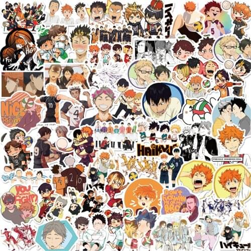 10/30/50PCS Anime Volleyball Teenager Graffiti DIY Sticker Gift Water Cup Waterproof Children Stationery Sticker Wholesale