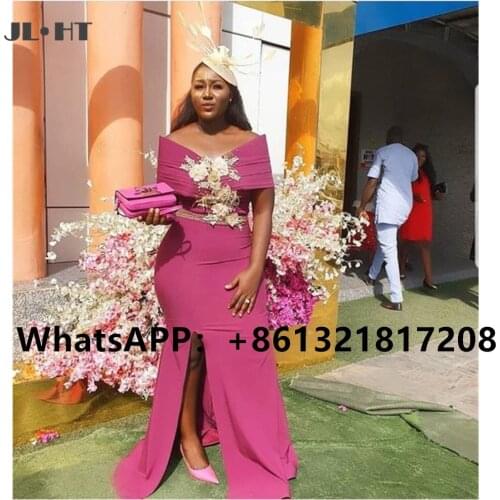 African 2021 Off the Shoulder Bridesmaids Dresses Long Mermaid Wedding Party Gown Plus Size Bridesmaids Dress Custom Made