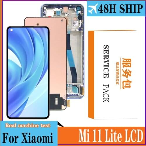 6.55'' LCD for Xiaomi mi 11 Lite 4G / 5G Display Touch Screen Digitizer Assembly Xiaomi Mi 11 Youth Repair Parts Repair Parts