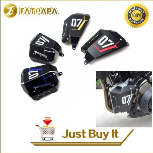 Free shipping New Motorcycle accessories MT-07 modified CNC coolant recovery tank shield Fit For Yamaha MT07 FZ07 2014-2017