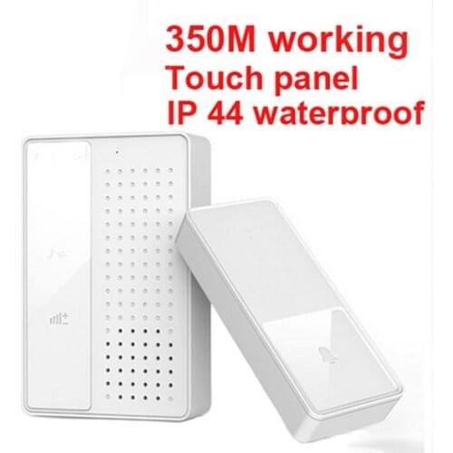 IP44 waterproof 350m work villa special use door bell ring bell touch panel doorbell wireless doorbell,wireless door music bell