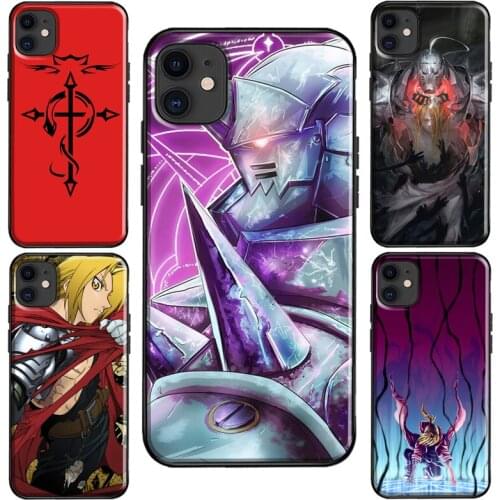 Fullmetal Alchemist Edward Case For iPhone 11 Pro Max XS X XR 6S 7 8 Plus SE 2020 For iPhone 12 Pro Max mini Coque