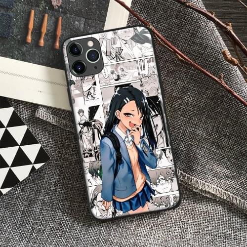 Nagatoro Manga Anime Soft Silicon Glass Phone Case for IPhone SE 6s 7 8 Plus X Xr Xs 11 12 Mini Pro Max Samsung Redmi