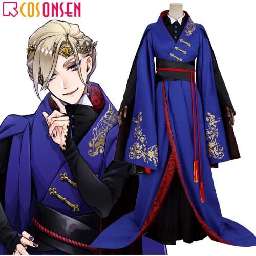 Game Twisted Wonderland Snow Princess Vil Schoenheit Cosplay Costume Adult Traditional kimono Purple Outfit COSPLAYONSEN Made