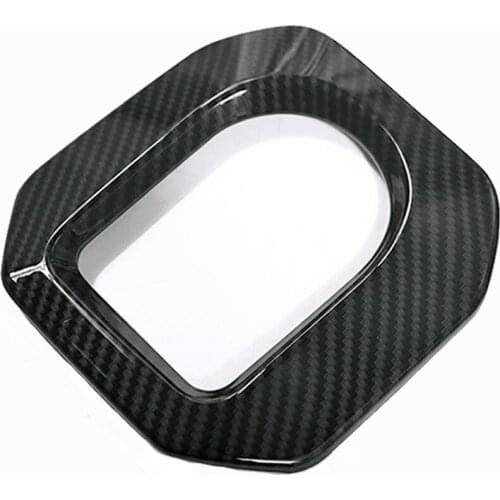 JEAZEA Carbon Fiber ABS Gear Shift Position Panel Trim Cover Sticker Fit For Range Rover Evoque 2014-2018 Car Accessories