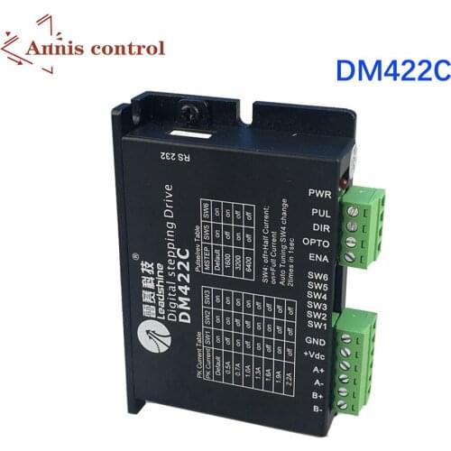 Leadshine DM422C Step Motor Driver two Phase Input Voltage 10-30V DC Current 0.5-3.5A For engraving machine CNC kit