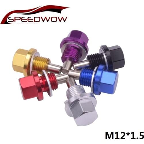 M12*1.5 Magnetic Oil Sump Nut Oil Plug Screw Oil Drain Magnetic Oil Plug Nut Magnetic Oil Drain Plug Oil Sump Drain Plug