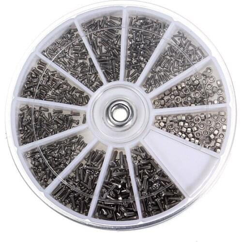 12 Kinds of Small Stainless Steel Screws Electronics Assortment Kit