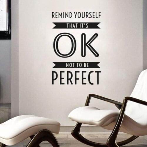 Remind Yourself That Its Ok Wall Stickers Home Decor Living Room Bedroom Wall Decals Removable Vinyl Wall Art Murals
