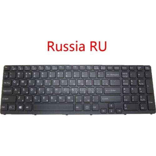 Laptop Backlit RU GK IT GR SP Keyboard For SONY SVE151 SVE17 149151211RU 149151511GR 149152111IT 149151811DE 149152211ES new