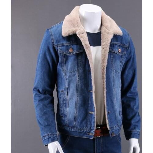 NEW 2019 winter Very warm slim brand denim jacket men jacket and coats Fashion mens jacket thick outwear male cowboy S-4XL