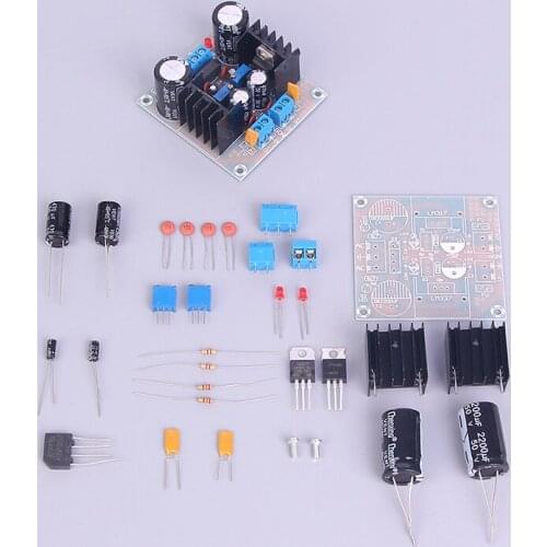 NEW AC/DC 12V 24V LM317 LM337 Negative Dual Power Linear Voltage Regulator Adjustable Power Supply Kits Wholesale