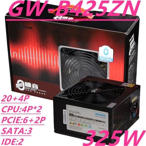 New PC PSU For Great Wall Brand ATX AMD INTEL Silent Power Supply Rated 325W Peak 4 25W Power Supply GW-B425ZN