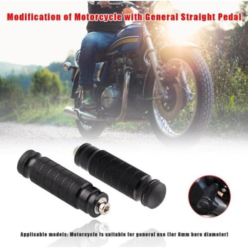 2pcs Motorcycle Rear Footpegs Foot Rests CNC 6063 Aluminium Refit Durable Universal Footrests Motorbike Accessories 102X26X26mm