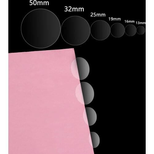 16/48/96/140/192/264pcs New PVC Transparent Round Gloss Clear Dot Sticker Self Adhesive Label Wafer Seal File Sealing Sticker