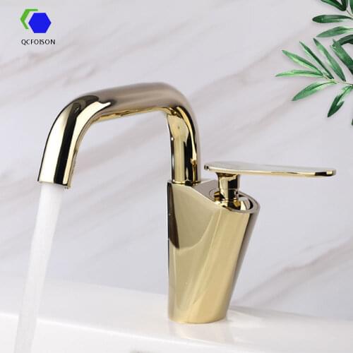 QCFOISON Gold Bath Faucets