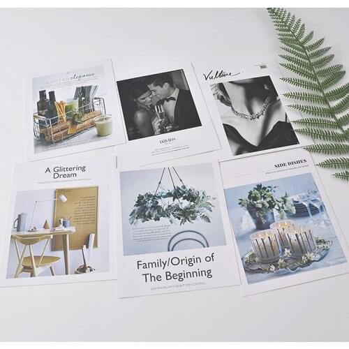 Craft Card European American Style Trendy Paper Cards Photography Background Props Cosmetics Photograph Props Living Room Decor