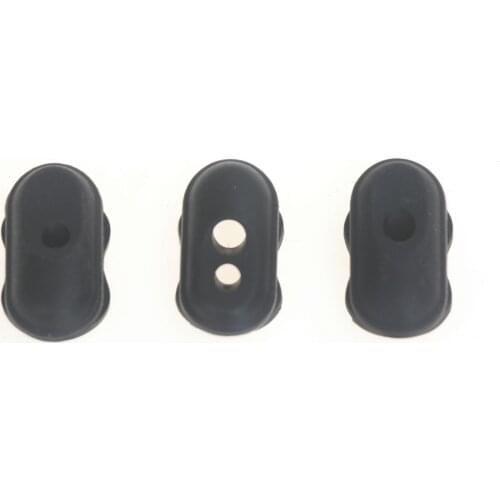 3 Pcs Silicone Sleeve for Ninebot G30 Max Electric Scooter Accessory Threading Pipe Plug Vertical Rod Brake Port Black Card Line