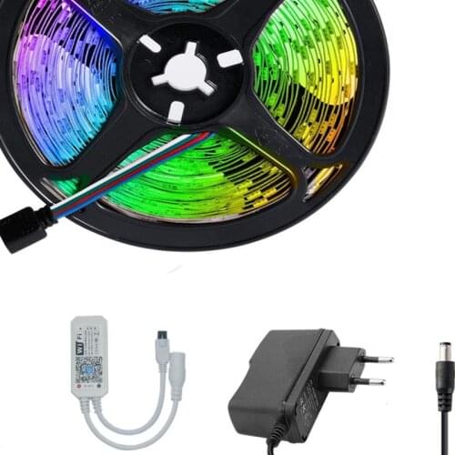 LED Lights SMD 2835 Waterproof RGB Strips Decoration for Bedroom Kitchen Background NightLight Diode WIFI Bluetooth Controller