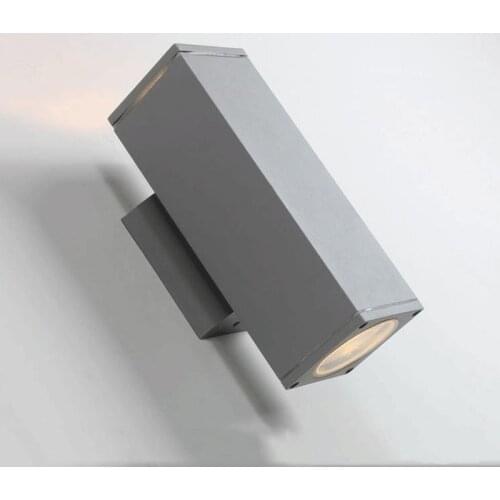 Black/Silver gray up down outdoor wall light 6W 10W 12W porch garden waterproof home lighting outdoor
