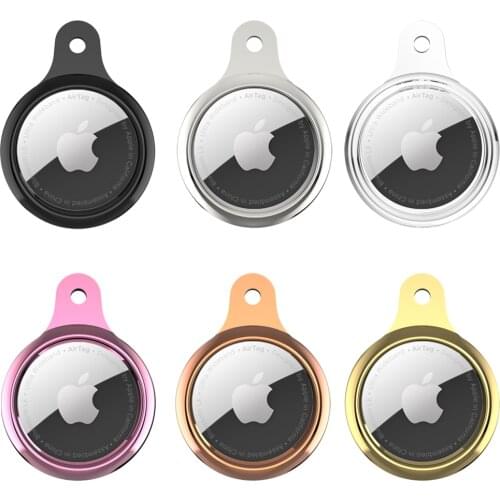 Apple TPU Airtags Smart Tracker Protective Cover Anti-Scratch Device Keychain Protective Sleeve Shell Protector Cases For Airtag
