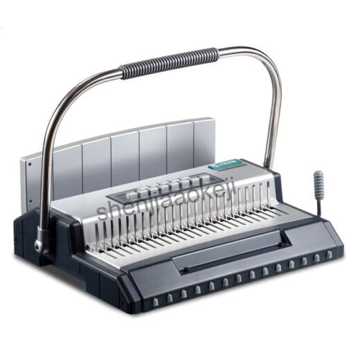 Manual binding machine S600 Multifunction Binding Machine full metal shell comb type binding machine bookbinding Machine 1pc