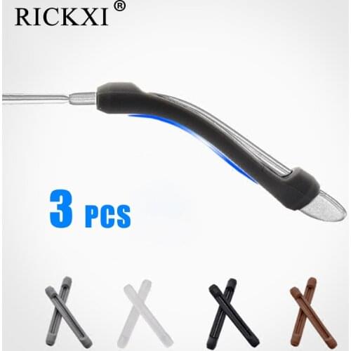3Pairs/Lot Glasses Sunglasses Slip Sets Glasses Leg Sets Anti Slip Silicone Ear Hook Temple Tip Holder Hook Glasses Accessory