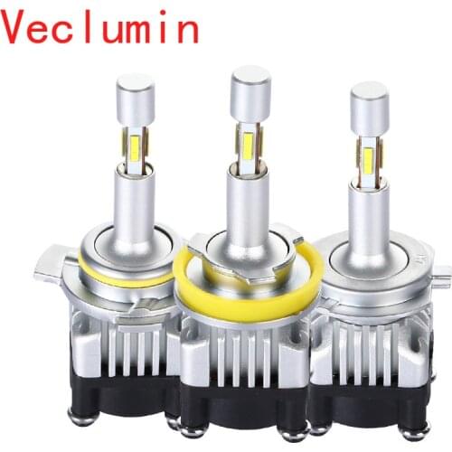 360Degree Focus Beam Lighting Auto 4 Sides Mini Canbus H7 H4 LED Headlight Bulbs H1 H9 H11 9005 9012 Lamp Fog lights Kit 12V
