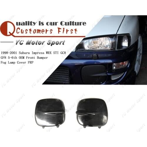 Car Accessories FRP Fiber Glass Fog Lamp Cover Fit For 1998-2001 Impreza WRX STI GC8 GF8 5-6th OEM Front Bumper Fog Lamp Cover