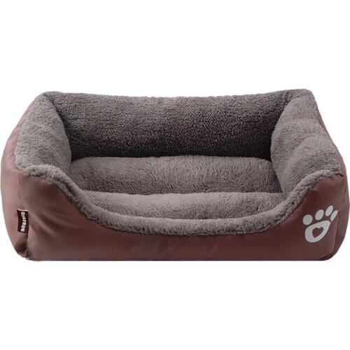 Super Large Dog Sofa Dog Bed Waterproof Bottom Soft Fleece Nest Dog Baskets Mat Large Pet Bed Autumn Winter Warm Cozy Dog House