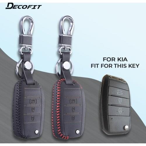 Car Key Cover for Kia Sportage K2 K3 K4 K5 KX Ceed Sorento Cerato Optima Frote Leather Protection Shell keychain keycase