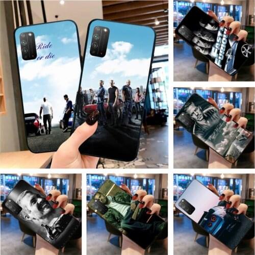 PENGHUWAN Hot Paul Walker Fast & Furious Black TPU Soft Phone Case for Huawei Honor 30 20 10 9 8 8x 8c v30 Lite view pro