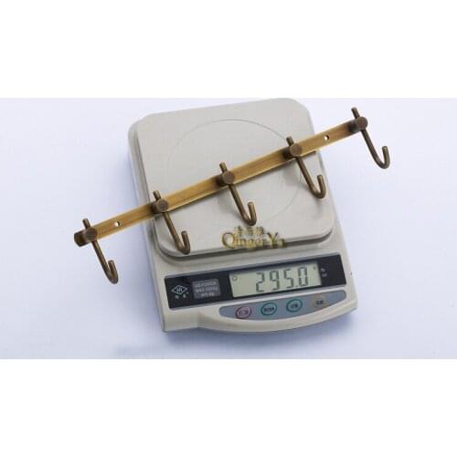 Clean and elegant bathroom offers a full coat hooks European antique copper bathroom accessories 204R