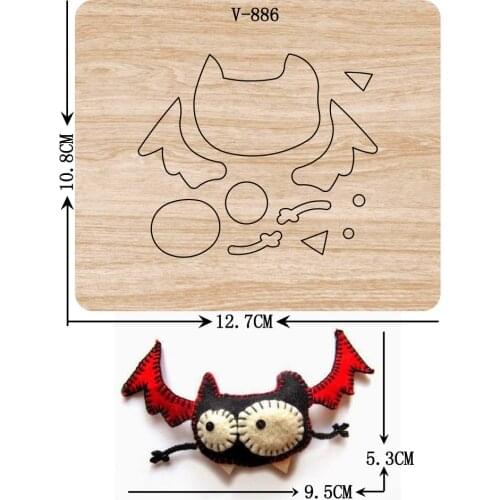 DIY New bat wooden dies cutting dies for scrapbooking /Multiple sizes /V-886