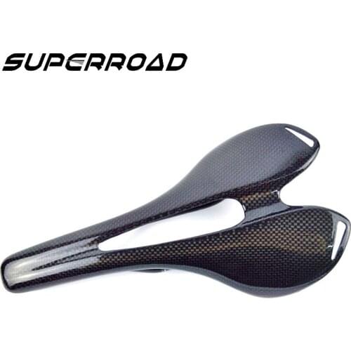 Road Bicycle Parts Carbon Saddle Road Bike Black 3k/ud glossy matte Bicycle Saddle 27.5*14.3cm