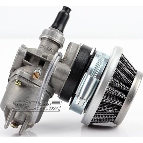 Carburetor Carb Carby + Steel 44mm Air Filter + Stack 47cc 49cc Mini Moto Dirt Pocket Bike ATV Quad Minimoto Minicross