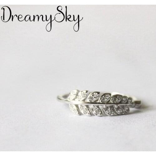 Fashion Silver Color Crystal Leaf Rings For Women Ladies Luxury Statement Jewelry Punk Adjustable Antique Ring Anillos