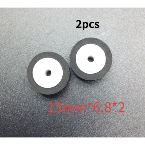 2pc 13mm*6.8*2 vintage retractor press belt pulley deck audio pressure recorder cassette deck pinch roller tape Card Seat Stereo