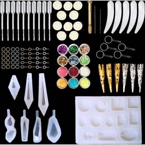 DIY Crystal pendulum Mold Pendant Jewelry Casting Molds Silicone Resin Jewelry Molds Set DIY Making Tool Crafting Pendant