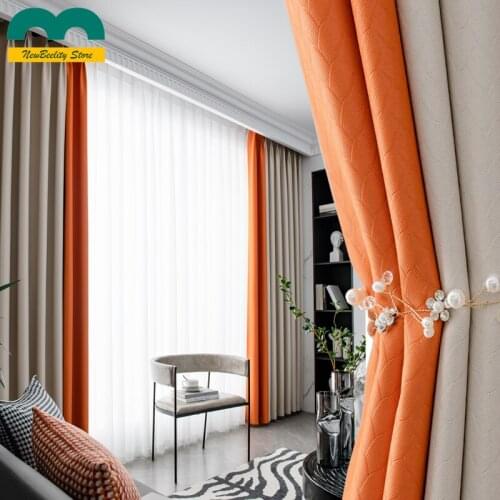 2021 High Level Striped Curtain Stitching Simple Modern Curtains for Living Room Curtains Shading Atmosphere Luxury