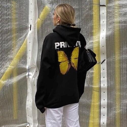 Explosion Private Butterfly Printed Sweatshirt Hoodies Women/men Kpop 2020 Oversized Hoodie Long Sleeve Sweatshirt Winter Hooded